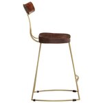 vidaXL Tabourets de bar lot de 2 49x43x79 cm bois de manguier massif