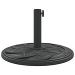 vidaXL Base de parasol pour mâts Ø38 / 48 mm 12 kg rond