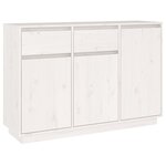 vidaXL Buffet blanc 110x34x75 cm bois massif de pin