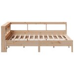 vidaXL Lit bibliothèque sans matelas 140x190 cm bois de pin massif