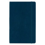 Carnet piqué moleskine souple bleu 13 x 21 cm - ivoire ligné - 192 pages - bleu nuit