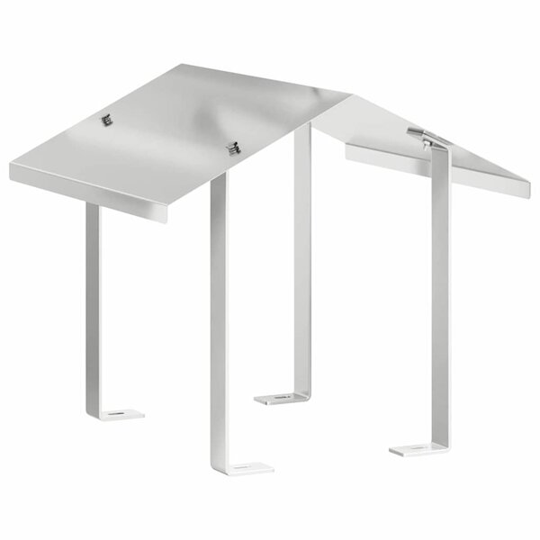 vidaXL Hotte de cheminée Argenté 40 x 40 x 37 5 cm Acier inoxydable