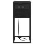 vidaXL Table de chevet Chêne noir 41.5 x 26 x 60.5 cm