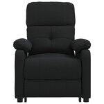 vidaXL Fauteuil inclinable électrique Noir Tissu