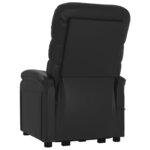 vidaXL Fauteuil Noir Similicuir