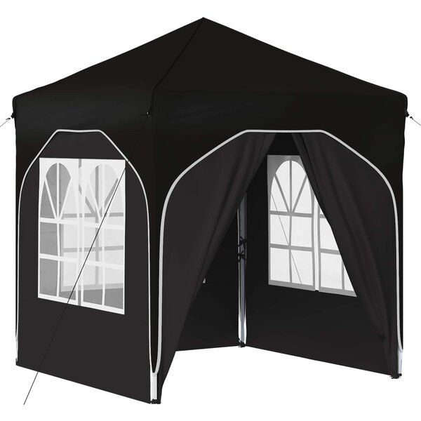 vidaXL Tente de fête pop-up 192 x 192 x 245 cm Noir