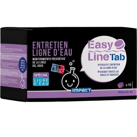 IMPACT Pastille d'entretien préventif ligne d'eau Easy line tab - 40 g - Violette