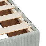 vidaXL Cadre de lit sans matelas gris clair 200x200 cm velours
