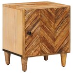 vidaXL Table de chevet Marron 40 x 33 5 x 46 cm Bois de mangue massif