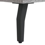vidaXL Banc à chaussures sonoma gris 102x35x55 cm bois d'ingénierie