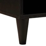 vidaXL Meuble TV Noir et or 100 x 33 x 46 cm Bois d'ingénierie