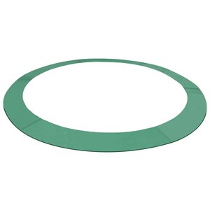 vidaXL Coussin de sécurité PE Vert de trampoline rond de 3 96 m