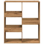 vidaXL Bibliothèque/Séparateur de pièce chêne artisanal 100x33x115 cm