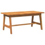 vidaXL Ensemble bistrot avec coussin 3 Pièces Marron Bois d'Acacia Massif