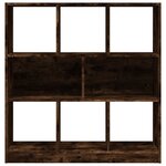 vidaXL Bibliothèque Chêne fumé 97 5x29 5x100 cm Bois d'ingénierie