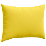 vidaXL Coussins de canapé 2 Pièces Jaune clair 70 x 50 cm tissu