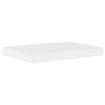 vidaXL Matelas en mousse blanc 140x210 cm dureté H2 H3