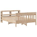 vidaXL Cadre de lit sans matelas 120x200 cm bois de pin massif