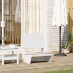 vidaXL Chaise de jardin blanc 60x64x70 5 cm bois de pin massif