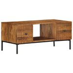 vidaXL Table basse 90x45x40 cm Bois de manguier massif