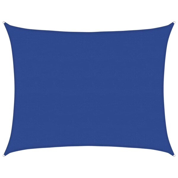 vidaXL Voile d'ombrage 160 g/m² rectangulaire bleu 6x7 m PEHD