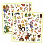 Djeco DJ09277 - Stickers Médiéval fantastique