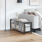 vidaXL Étagère Gris Sonoma 102 x 32 x 40 5 cm Bois d'ingénierie