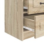 vidaXL Cabinet de chevet avec tiroir Chêne Sonoma 43 x 34 5 x 44 5 cm