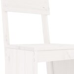 vidaXL Ensemble de bar de jardin 5 Pièces blanc bois massif de pin