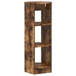 vidaXL Meuble d'appoint Chêne Fumé 40 x 40 x 100 cm Bois d’ingénierie