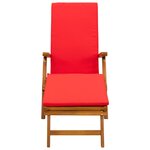vidaXL Chaise longue inclinable et pliable 55 x 146 x 91 cm