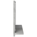 vidaXL Armoire à miroir de salle de bain gris béton bois d'ingénierie