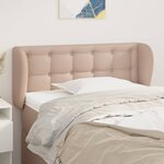 vidaXL Tête de lit avec oreilles Cappuccino 93x23x78/88 cm Similicuir