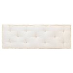 vidaXL Coussin de canapé palette Beige 120x40x7 cm