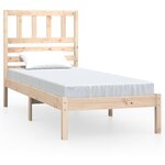 vidaXL Cadre de lit sans matelas 75x190 cm bois de pin massif