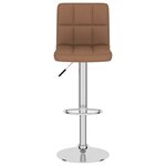 vidaXL Tabourets de bar lot de 2 marron tissu