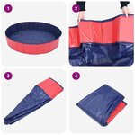 vidaXL Piscine pour enfants Rouge et bleu Ø 160 x 30 cm