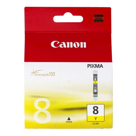 CANON CLI-8Y cartouche d encre jaune CLI-8Y cartouche d encre jaune capacite standard 1-pack blister avec alarme