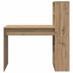 vidaXL Bureau chêne artisanal 113 x 54 x 120 cm Bois d'ingénierie
