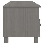 vidaXL Meuble TV HAMAR Gris clair 158x40x40 cm Bois massif de pin