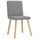vidaXL Chaises à manger lot de 4 gris clair tissu