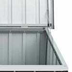 vidaXL Boîte de rangement de jardin Anthracite 109x67x65 cm