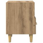 vidaXL Cabinet de chevet 2 Pièces chêne artisanal 40 x 35 x 47.5 cm