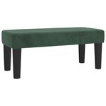 vidaXL Sommier à lattes de lit avec matelas Vert foncé 90x200 cm