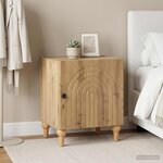 vidaXL Cabinet de chevet 2 pc Chêne artisanal 43 x 34 5 x 50 cm