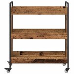 vidaXL Chariot de cuisine Manuel Bois ancien 70 x 30 x 82 cm