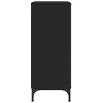 vidaXL Buffet avec tiroir Noir 89 5 x 33 x 82 cm Bois d'ingénierie