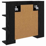 vidaXL Armoire Miroir Chêne noir 70 x 16 5 x 60 cm Bois d'ingénierie