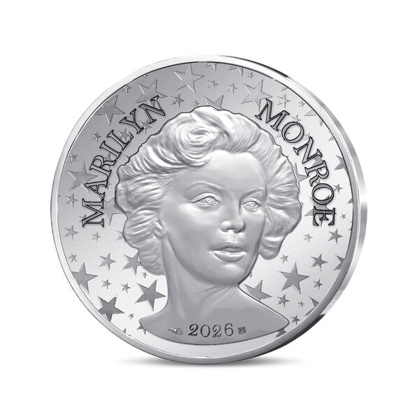 Marilyn Monroe Monnaie de 10€ Argent