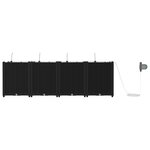 vidaXL Jardinières de jardin 1 pc Noir 160 x 40 x 52 cm Plastique